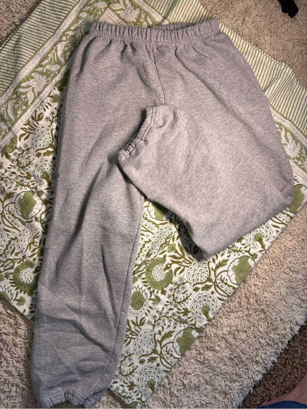 Gildan Heavy Blend Youth Large Elastic Bottom Sweatpants Sport Grey